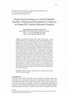 Research paper thumbnail of Project-based Learning as a Tool for Student-Teachers’ Professional Development: A Study in an Omani EFL Teacher Education Program