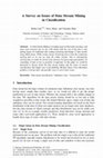 Research paper thumbnail of A Survey on Issues of Data Stream Mining in Classification