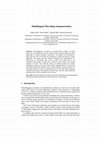 Research paper thumbnail of Multilingual Microblog Summarization