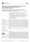 Research paper thumbnail of Evaluation of Long–Lasting Antibacterial Properties and Cytotoxic Behavior of Functionalized Silver-Nanocellulose Composite