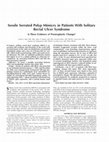 Research paper thumbnail of Sessile serrated polyp mimicry in patients with solitary rectal ulcer syndrome: is there evidence of preneoplastic change?