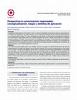 Research paper thumbnail of Perspectiva en comunicación responsable: conceptualización, rasgos y ámbitos de aplicación