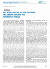 Research paper thumbnail of IEEE Access Special Section Editorial: Multimedia Analysis for Internet-of-Things