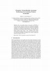 Research paper thumbnail of Preprint Virtual Reality Assistant Technology for Learning Primary Geography