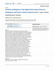 Research paper thumbnail of Artificial intelligence in the digital twins: State of the art, challenges, and future research topics