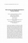 Research paper thumbnail of Online Learning: From Information Dissemination to Fostering Collaboration