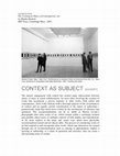 Research paper thumbnail of EXCERPTED FROM : The Contingent Object of Contemporary Art