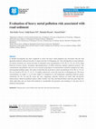 Research paper thumbnail of Evaluation of heavy metal pollution risk associated with road sediment