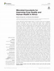 Research paper thumbnail of Microbial Inoculants for Improving Crop Quality and Human Health in Africa