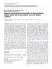 Research paper thumbnail of Enzymatic enantioselective transcyanation of silicon-containing aliphatic ketone with (S)-hydroxynitrile lyase from Manihot esculenta