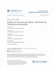 Research paper thumbnail of Evidence for Secretion of a Netrin-1-like Protein by Tetrahymena thermophila