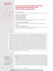 Research paper thumbnail of Accuracy of customized abutment data superimposition according to the extent of scanning area