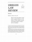 Research paper thumbnail of Déjà Vu: From Comic Books to Video Games: Legislative Reliance on 'Soft Science' to Protect Against Uncertain Societal Harm Linked to Violence v. The First Amendment