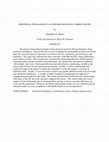 Research paper thumbnail of EMOTIONAL INTELLIGENCE: AN EXPLORATION INTO CURRENT ISSUES by AMANDA D. GRAY