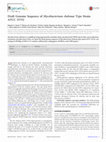 Research paper thumbnail of Draft Genome Sequence of Mycobacterium chelonae Type Strain