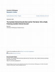 Research paper thumbnail of The Australian National Security State and the Third Sector: Who is Really Protecting Australia&apos;s National Security?