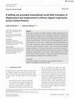 Research paper thumbnail of A shifting yet grounded transnational social field: Interplays of displacement and emplacement in African migrant trajectories across Central America (open access)