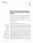 Research paper thumbnail of Editorial: Antimicrobial Resistance Along the Food Chain: Are We What We Eat