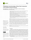 Research paper thumbnail of Contribution to the Knowledge of Rocky Plant Communities of the Southwest Iberian Peninsula