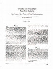 Research paper thumbnail of Portability and Reusability in Real Time Systems