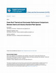 Research paper thumbnail of Green Roof Thermal and Stormwater Performance Comparisons Between Native and Industry-Standard Plant Species