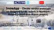 Research paper thumbnail of SnowApp - Climate service prototype co-designed for ski resorts in Northern Finland (H2020 Blue-Action project)