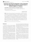 Research paper thumbnail of Chemical and Physical Properties of Flour Extracted from Taro Colocasia esculenta (L.) Schott Grown in Different Regions of Thailand