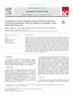 Research paper thumbnail of Development of a novel, integrated cognitive-behavioral therapy for co-occurring posttraumatic stress and substance use disorders: A pilot randomized clinical trial