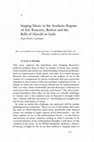 Research paper thumbnail of Staging Music in the Aesthetic Regime of Art: Rancière, Berlioz and the Bells of Harold en Italie