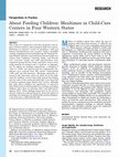 Research paper thumbnail of About Feeding Children: Mealtimes in Child-Care Centers in Four Western States