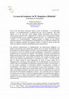 Research paper thumbnail of La tarea del traductor de W. Benjamin a Hölderlin