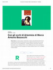 Research paper thumbnail of rec. a M.A. Bazzocchi, Con gli occhi di Artemisia, Il Tascabile-Treccani