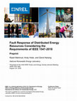 Research paper thumbnail of Fault Response of Distributed Energy Resources Considering the Requirements of IEEE 1547-2018