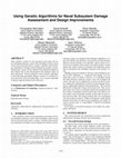 Research paper thumbnail of Using genetic algorithms for naval subsystem damage assessment and design improvements