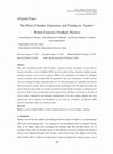 Research paper thumbnail of The Effect of Gender, Experience, and Training on Teachers’ Written Corrective Feedback Practices