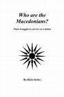 Research paper thumbnail of Who are the Macedonians