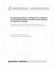 Research paper thumbnail of El feminicidio en México: la obligación de combatirlo y la responsabilidad objetiva del poder ejecutivo federal y de los gobiernos estatales