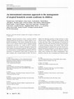 Research paper thumbnail of An international consensus approach to the management of atypical hemolytic uremic syndrome in children