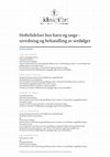 Research paper thumbnail of Hoftelidelser hos barn og unge – utredning og behandling av senfølger