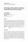 Research paper thumbnail of Restructuring Compulsory Education in Pakistan in the Post-Eighteenth Constitutional Amendment Era: Insights from the Region and Developed Nations