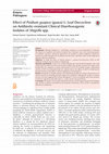 Research paper thumbnail of Effect of Psidium guajava (guava) L. Leaf Decoction on Antibiotic-resistant Clinical Diarrhoeagenic Isolates of Shigella spp