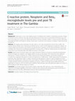 Research paper thumbnail of C-reactive protein, Neopterin and Beta2 microglobulin levels pre and post TB treatment in The Gambia