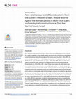 Research paper thumbnail of New relative sea-level (RSL) indications from the Eastern Mediterranean: Middle Bronze Age to the Roman period (~3800–1800 y BP) archaeological constructions at Dor, the Carmel coast, Israel