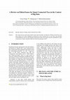 Research paper thumbnail of A Review on Ethical Issues for Smart Connected Toys in the Context of Big Data