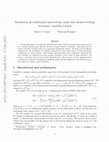 Research paper thumbnail of Simulation of conditional expectations under fast mean-reverting stochastic volatility models