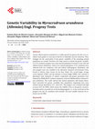 Research paper thumbnail of Genetic Variability in &lt;i&gt;Myracrodruon urundeuva&lt;/i&gt; (Allem&#227;o) Engl. Progeny Tests