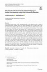 Research paper thumbnail of Education for Critical Community and the Pedagogy of Asylum: Two Responses to the Crisis Of University Education