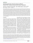 Research paper thumbnail of Identifying Darwinian Selection Acting on Different Human APOL1 Variants among Diverse African Populations