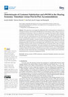 Research paper thumbnail of Determinants of Customer Satisfaction and eWOM in the Sharing Economy: Timeshare versus Peer-to-Peer Accommodations