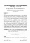 Research paper thumbnail of Guarani aquifer system (GAS): geothermal spa balneology assessment